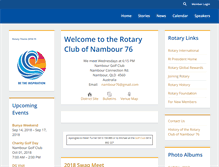 Tablet Screenshot of nambour76rotary.org